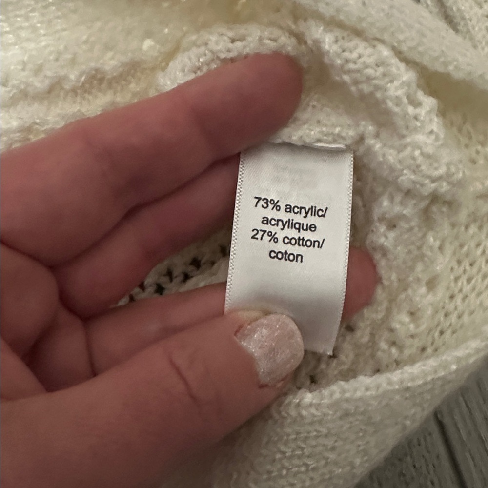 Maurices Cream Cowl Neck Sweater size Large - Picture 4 of 6